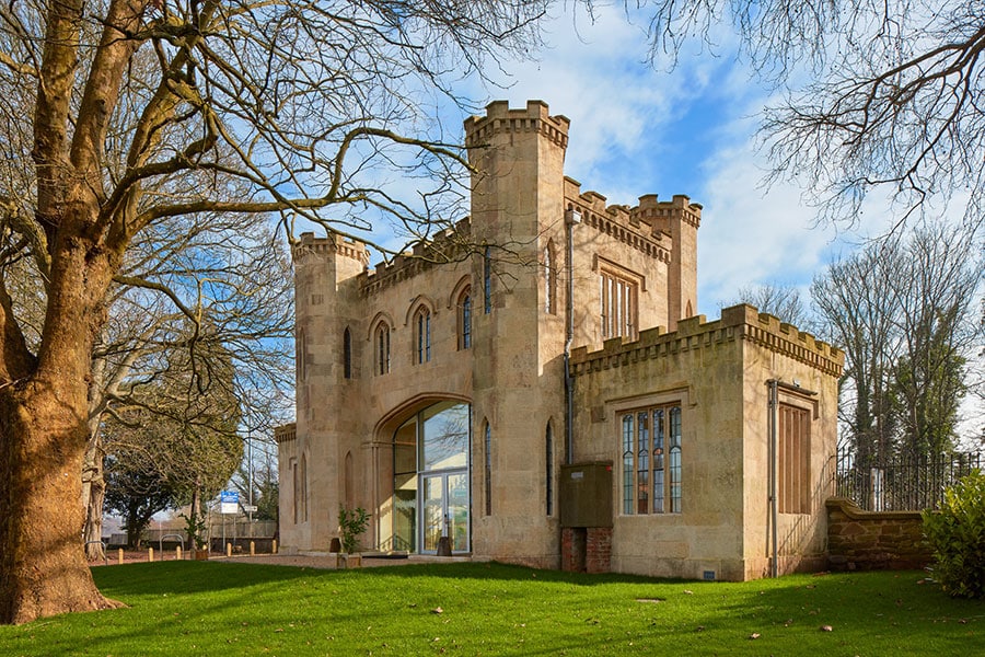 A sunny photo of a heritage castle